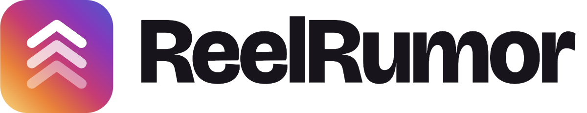 ReelRumor logo, one color